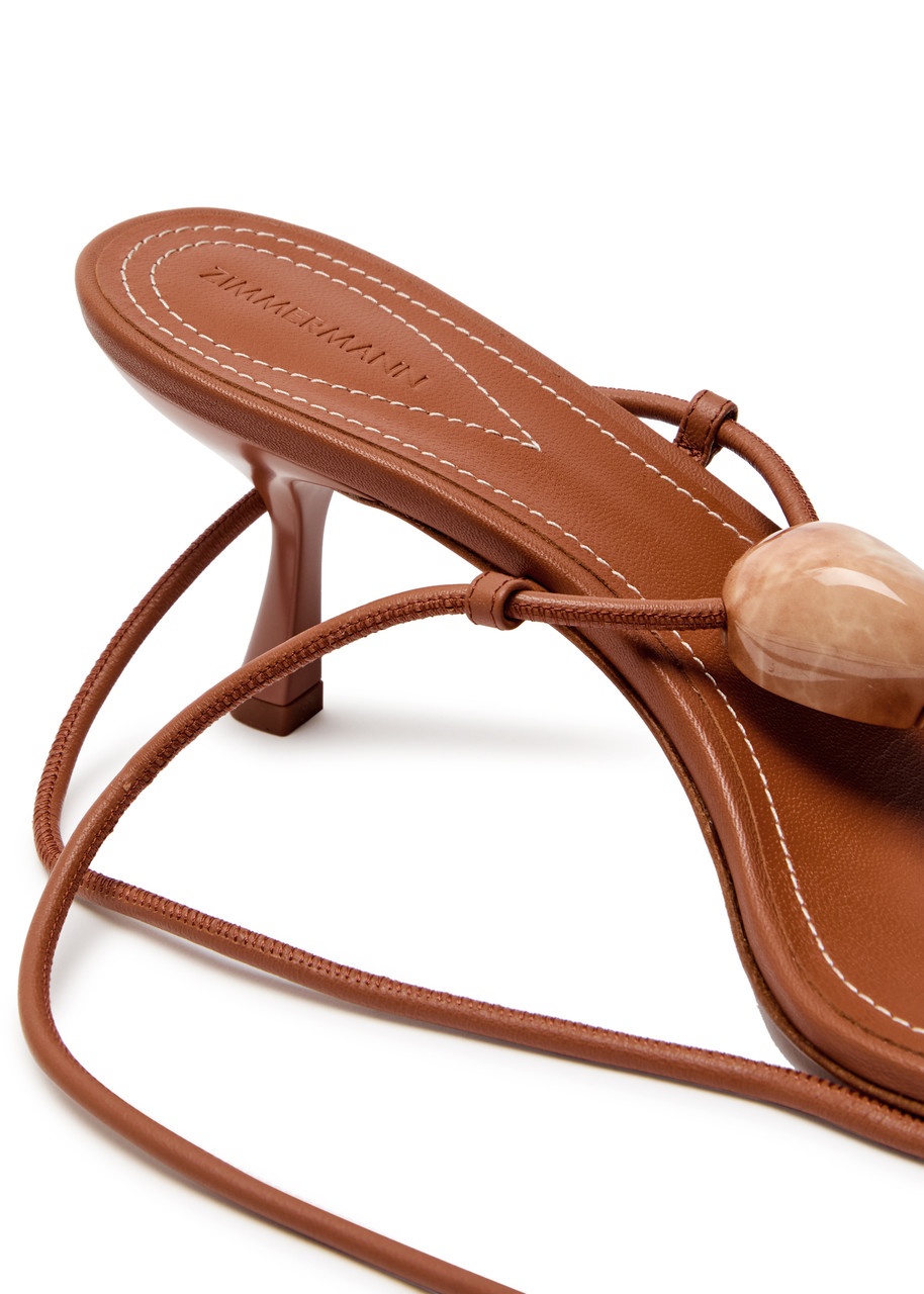 Zimmermann Gleam 65 Leather Sandals - 4