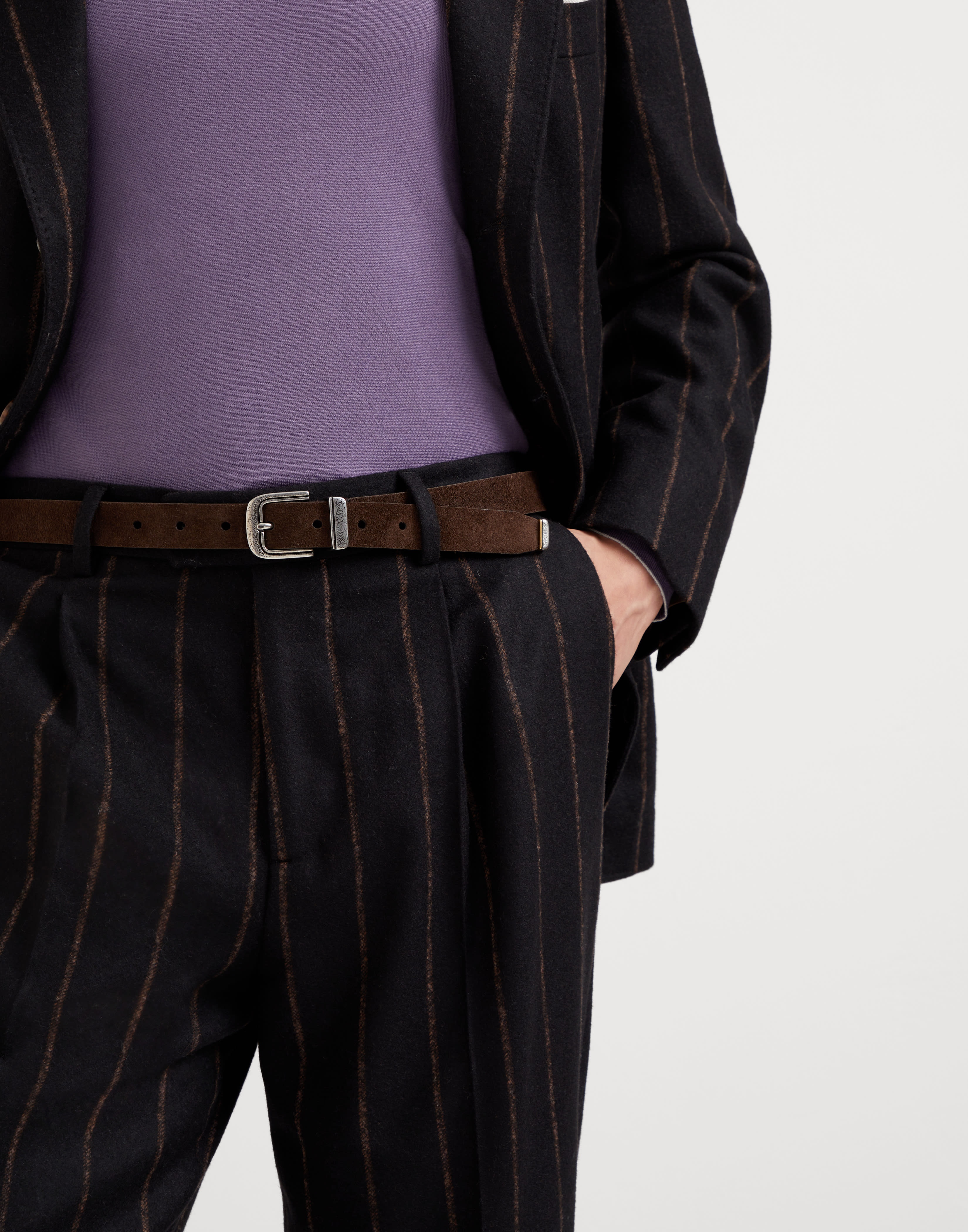 Reversed leather belt - 3