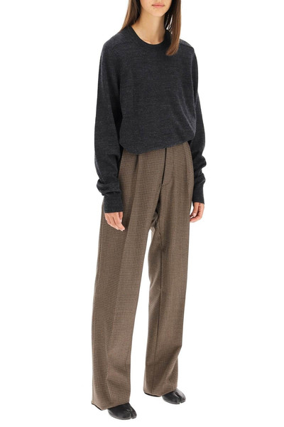 Maison Margiela STICHING SWEATER WITH SUEDE PATCHES outlook