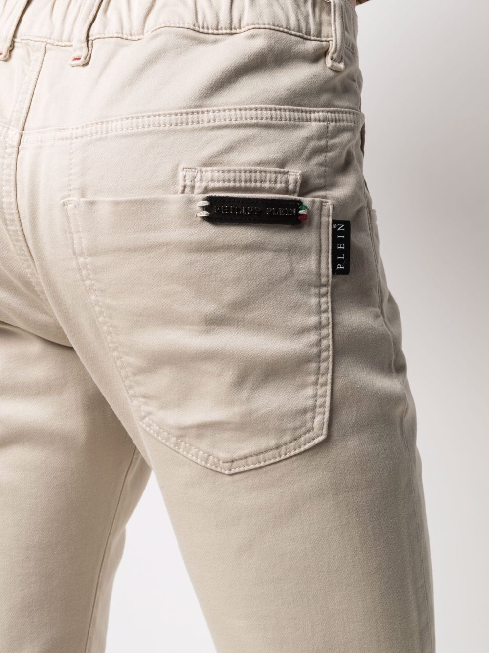 elasticated-waist denim jeans - 5