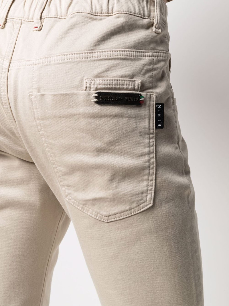 elasticated-waist denim jeans 5