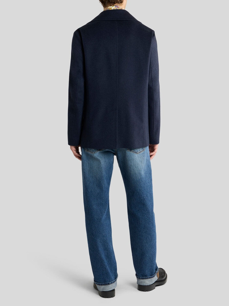 CASHMERE CLOTH PEA COAT 4