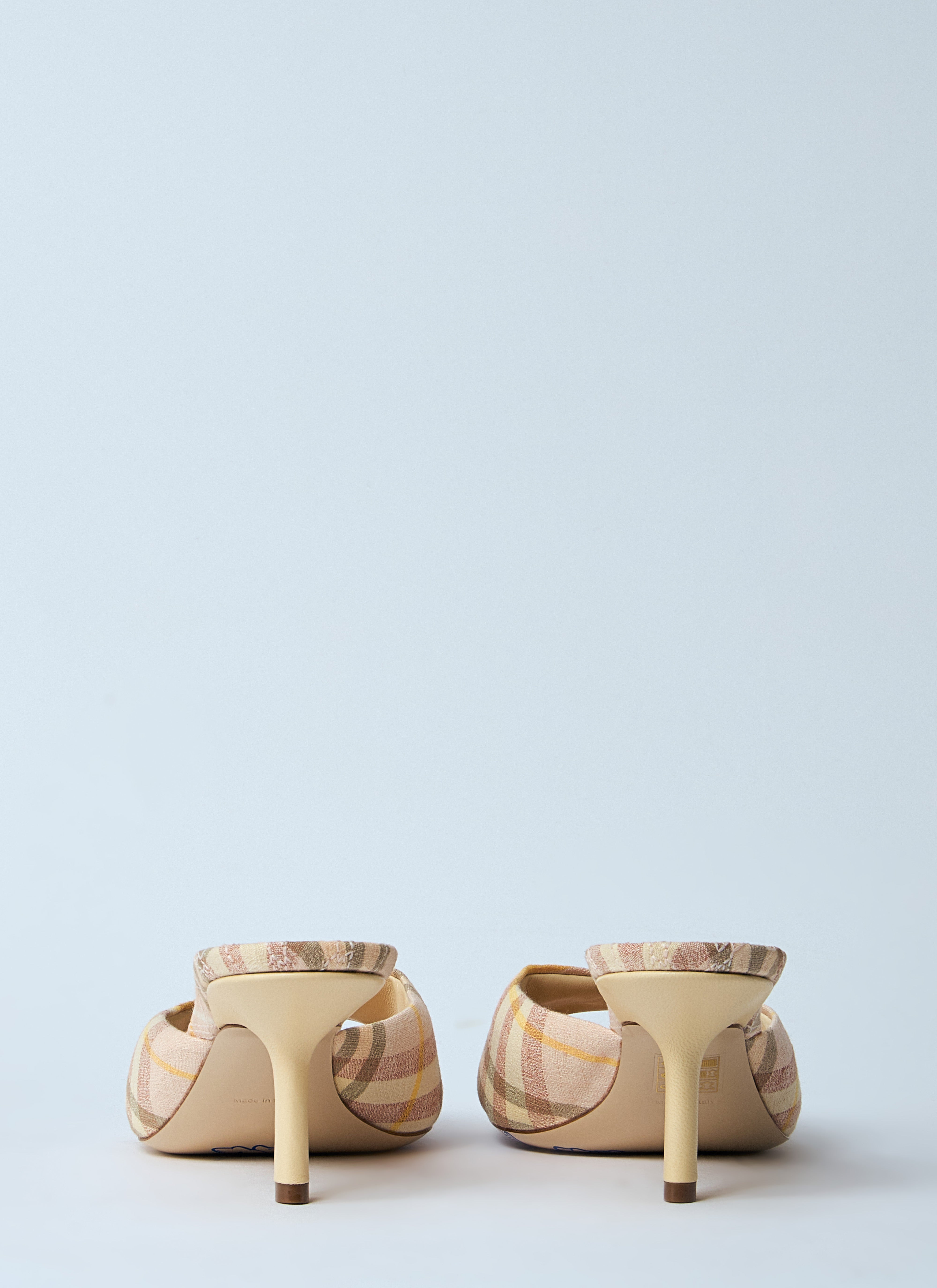 Burberry Women Check Heeled Mules - 5