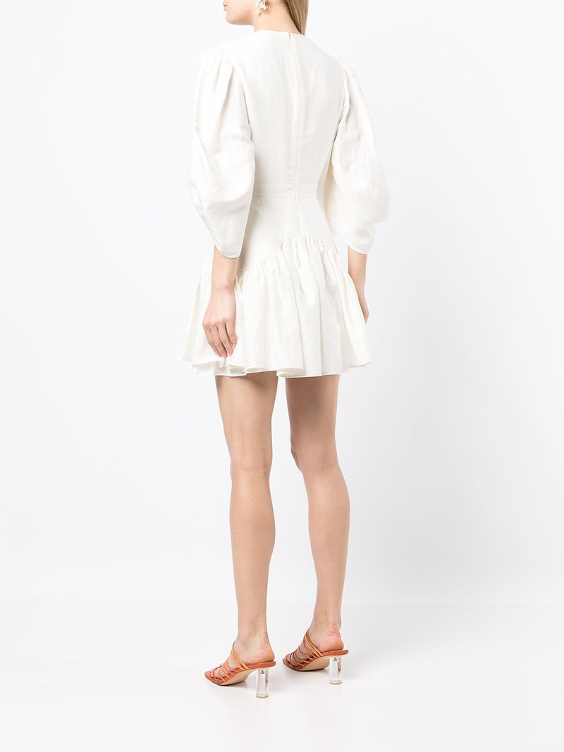 double-belt flared dress 4