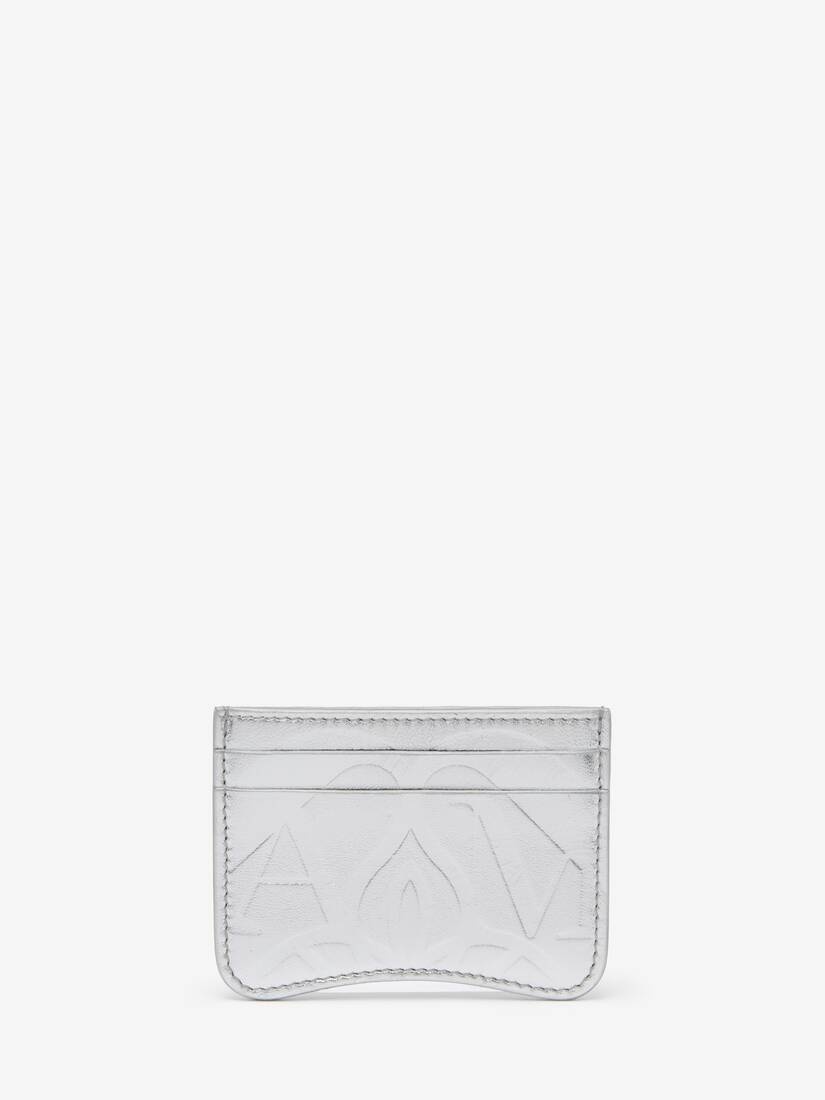 Women's The Seal Card Holder in Silver - 1