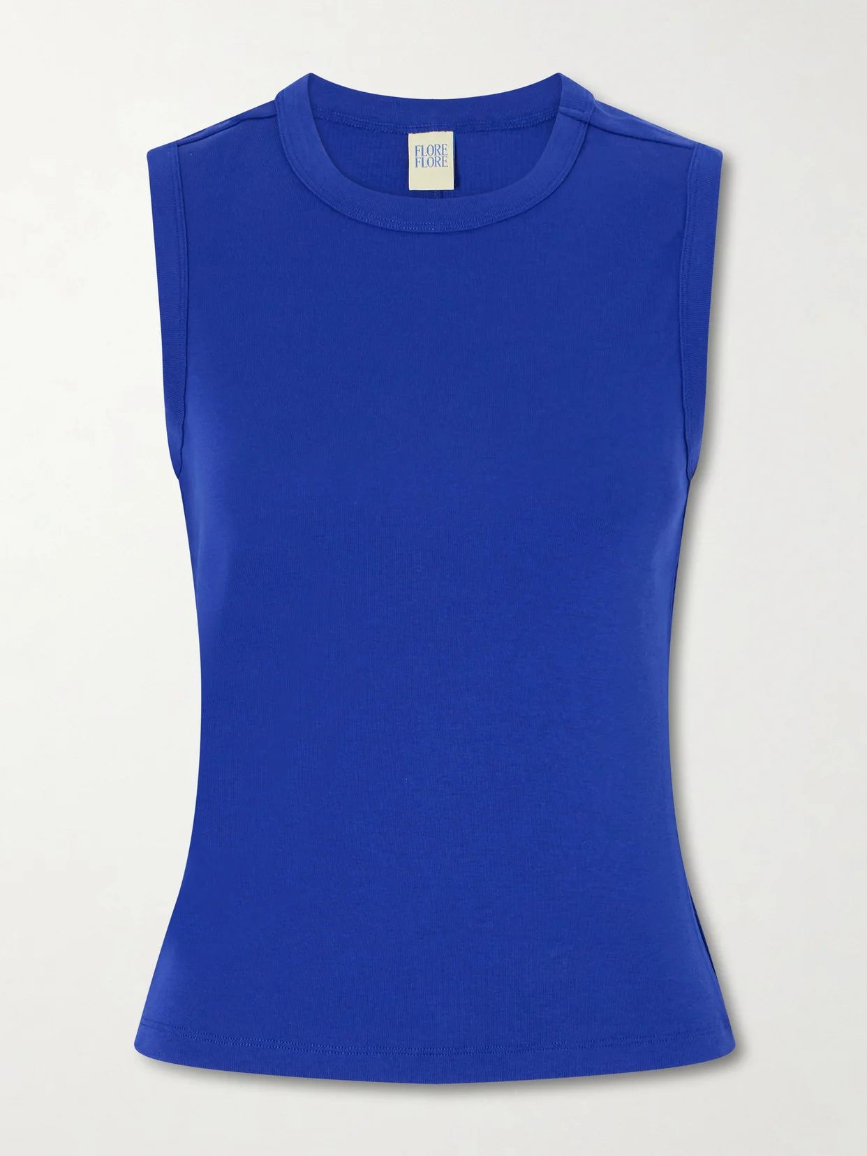 Esmé Ribbed Organic Cotton-jersey Tank - 1