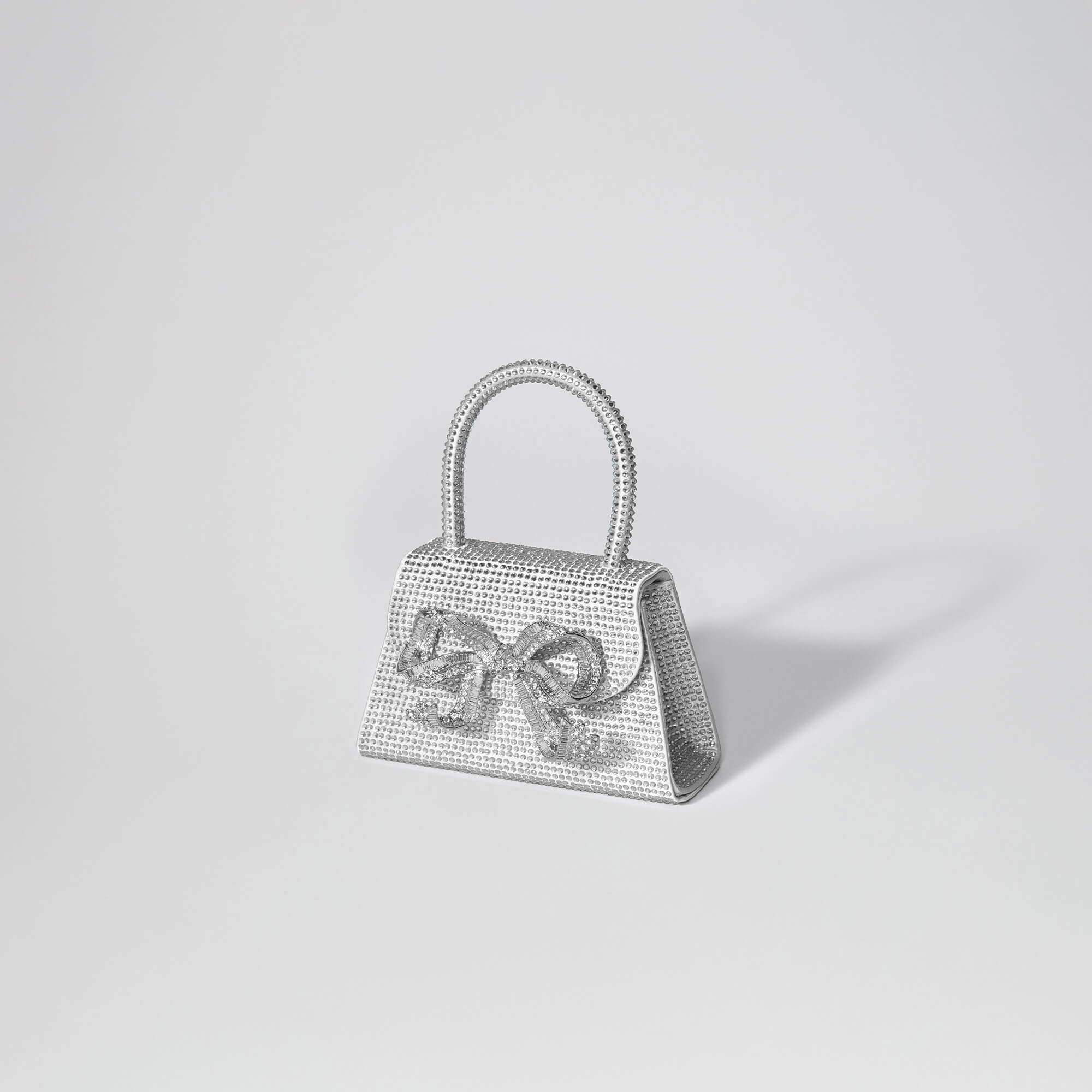 The Bow Micro in Silver Rhinestone - 2
