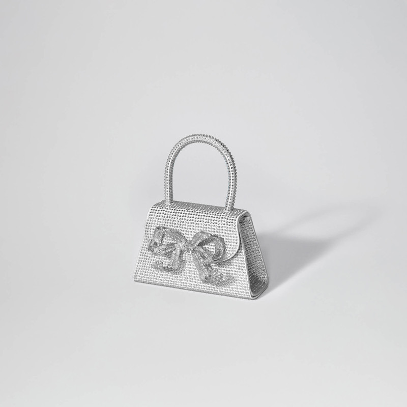 The Bow Micro in Silver Rhinestone 2