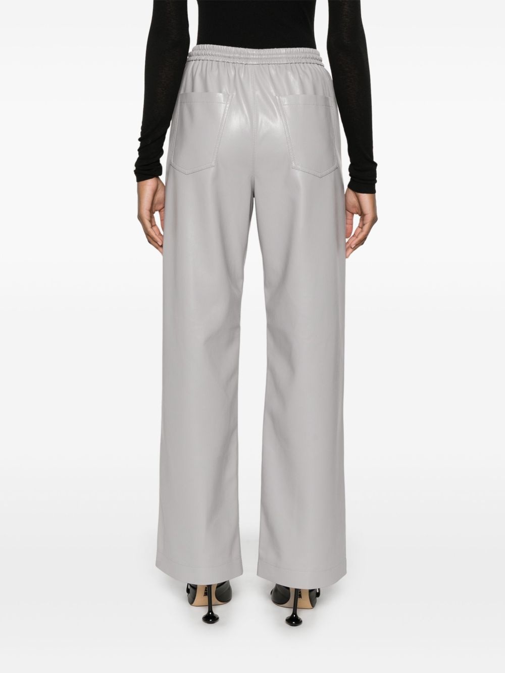 faux-leather trousers - 4