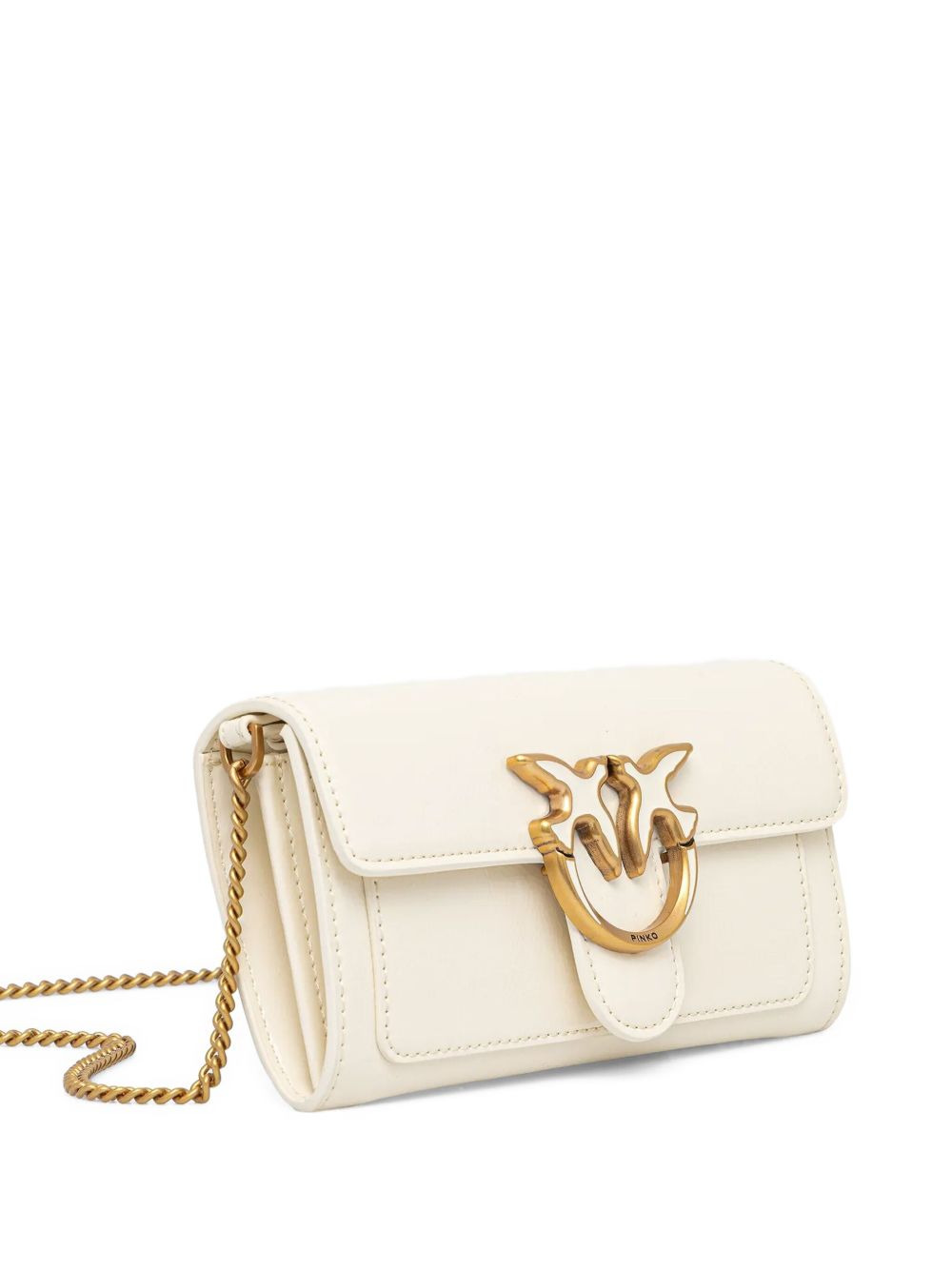 love-bird embellishment chain-strap satchel - 3