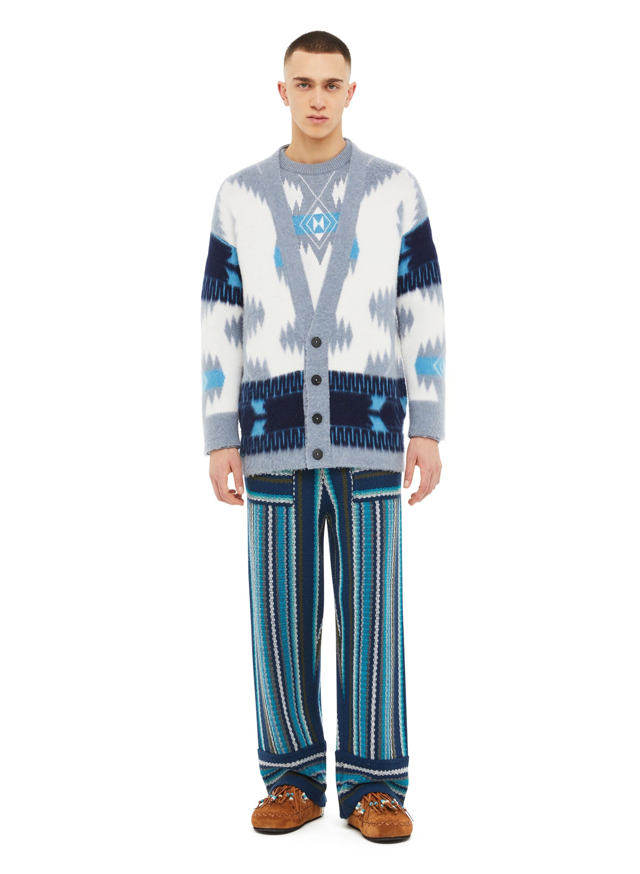 Icon Jacqurd Brushed Cardigan - 4