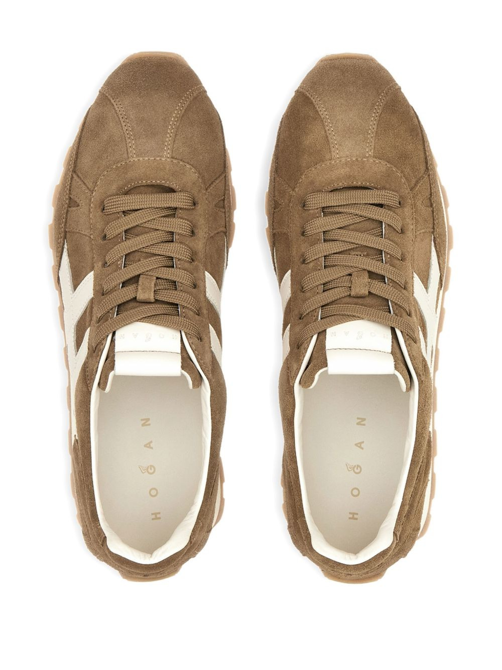 H-detail suede sneakers - 3