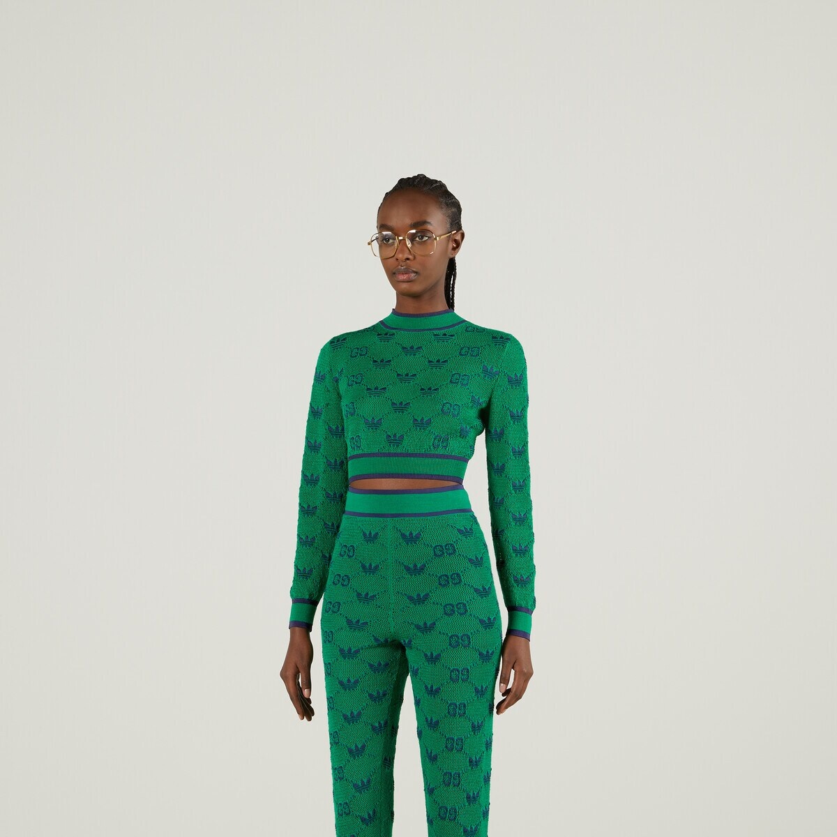 adidas x Gucci wool jacquard sweater - 6