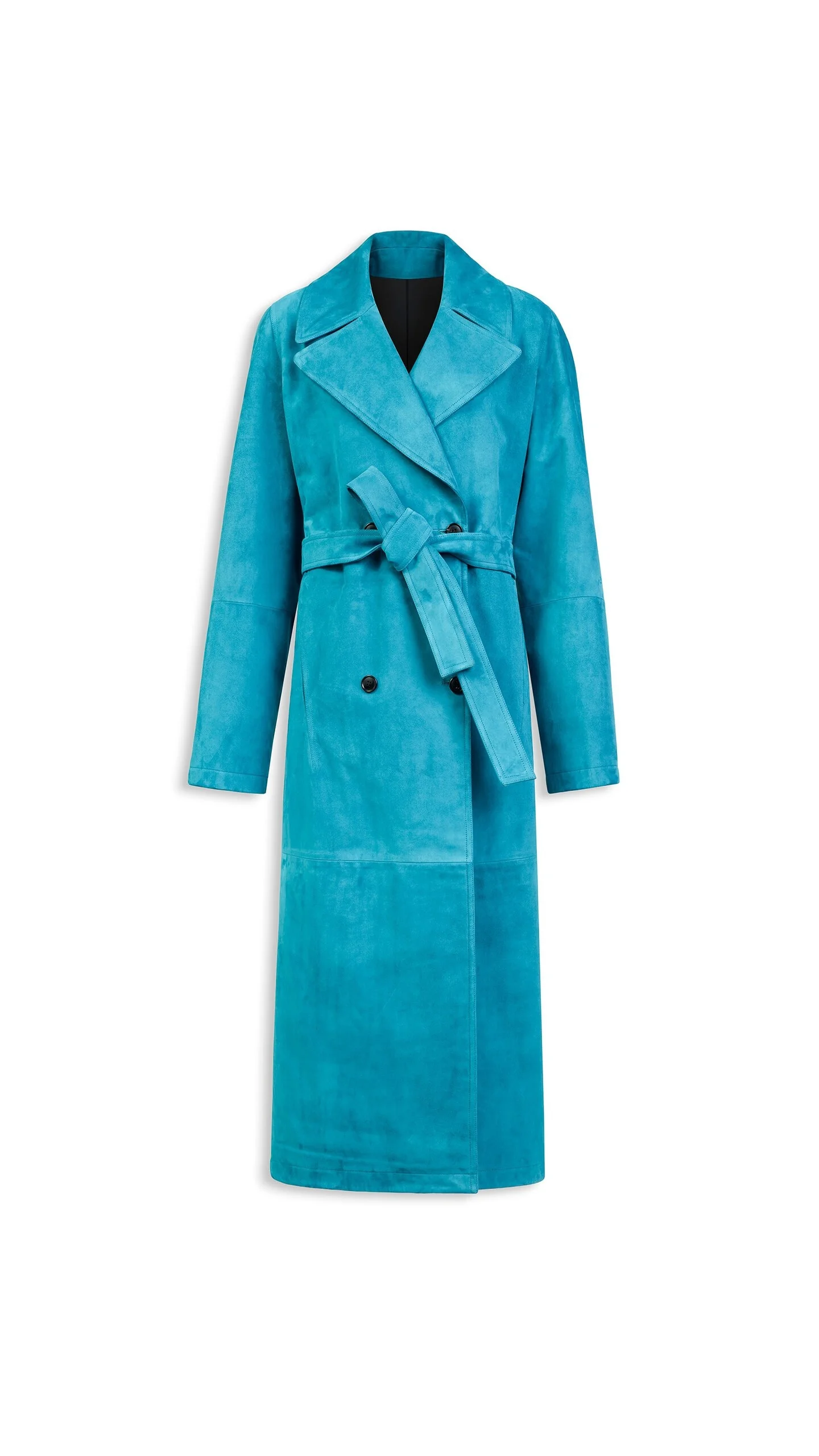 SUEDE GOATSKIN TRENCH COAT - 1