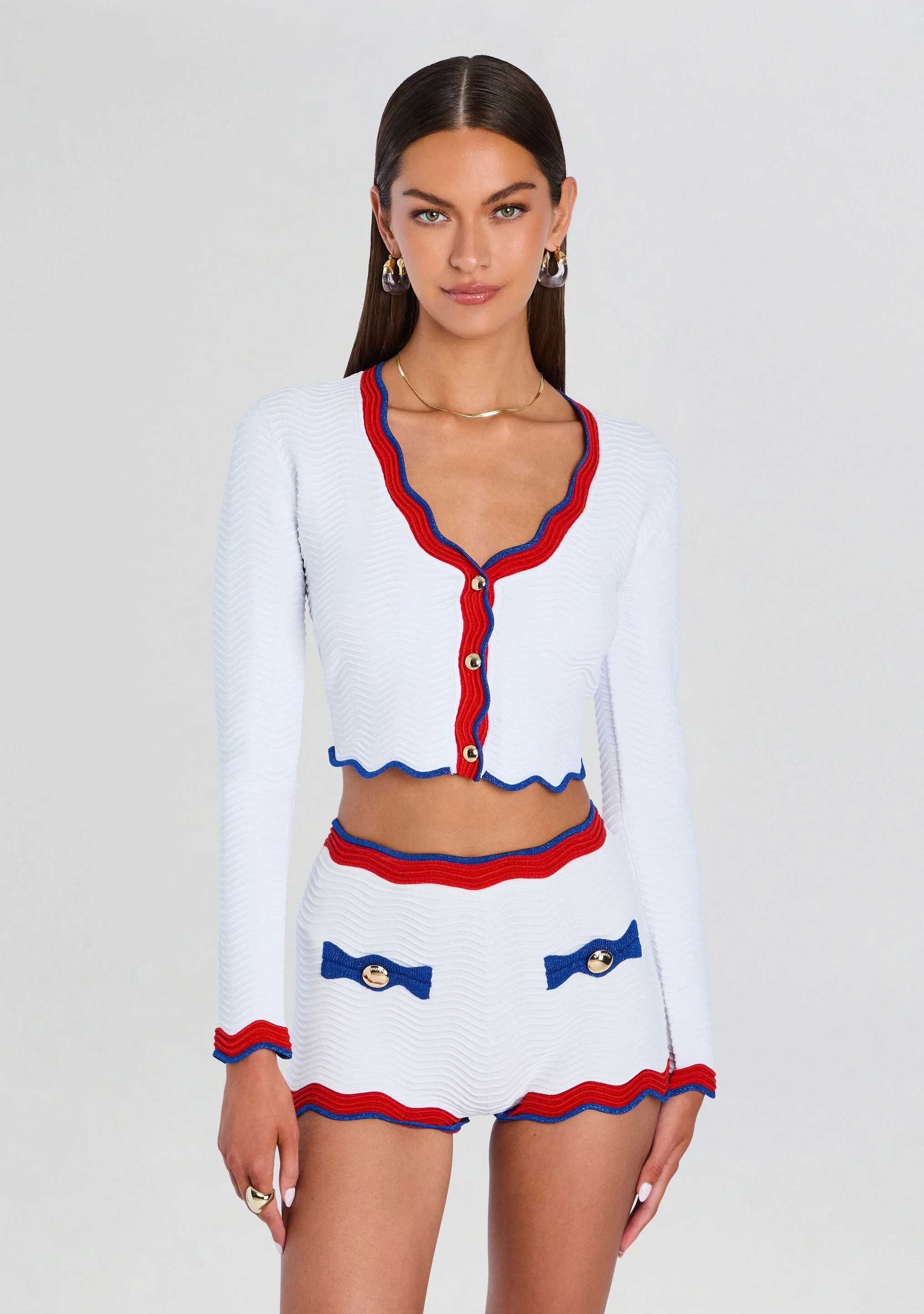 ORLAITHE RIB KNIT CARDIGAN - 1