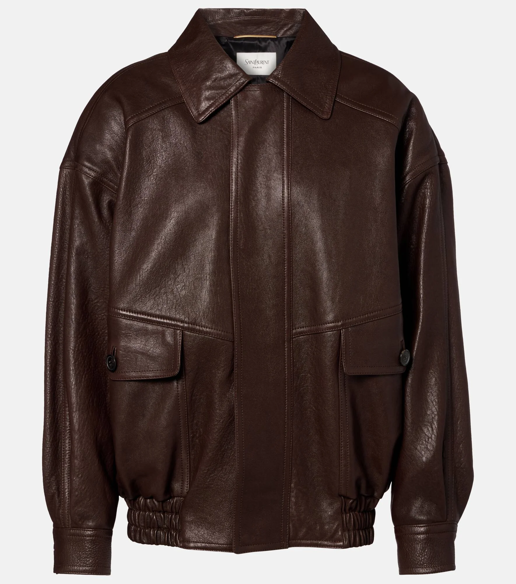 Oversized leather jacket - 1