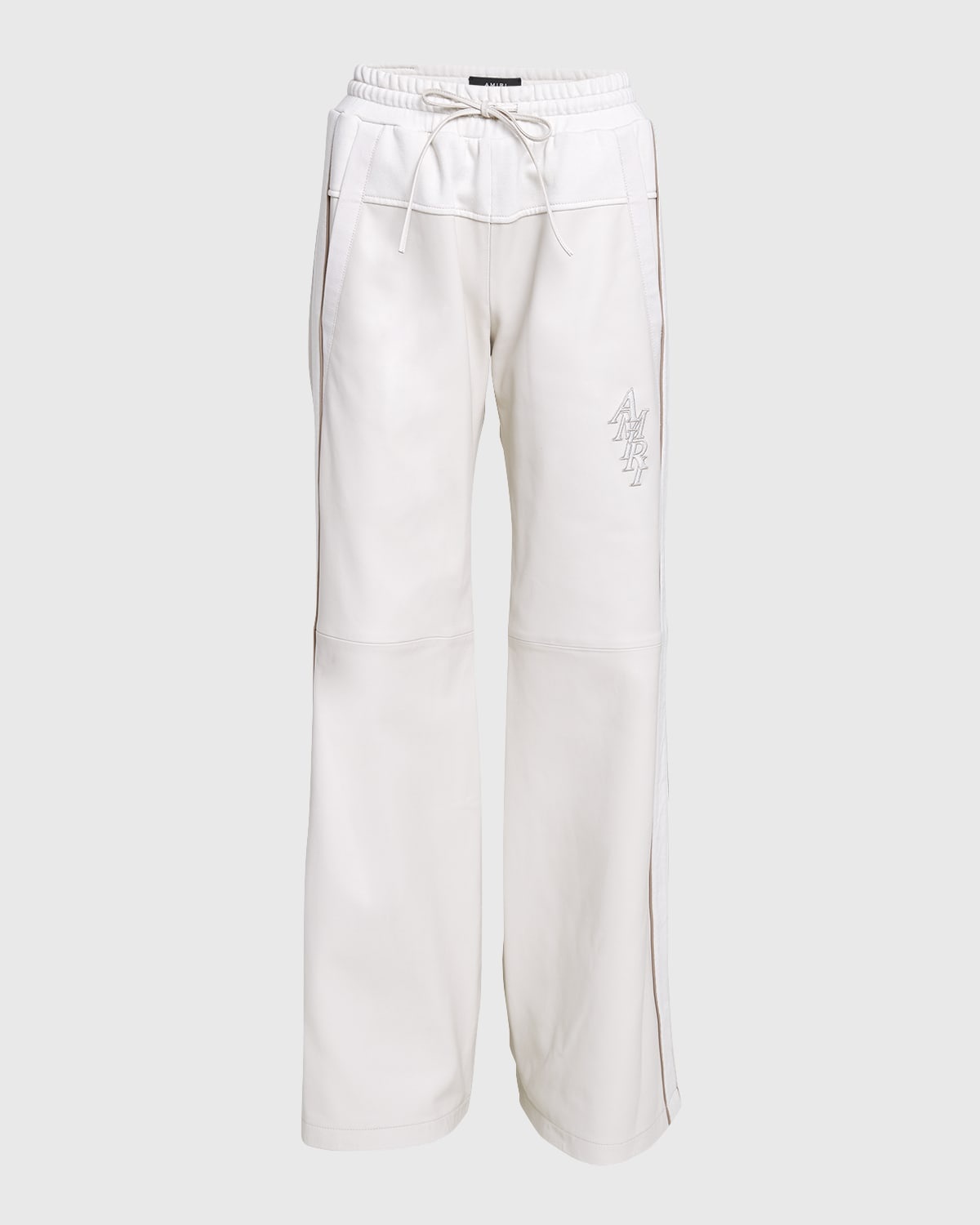 Amiri Stack Wide-Leg Hybrid Track Pants - 1