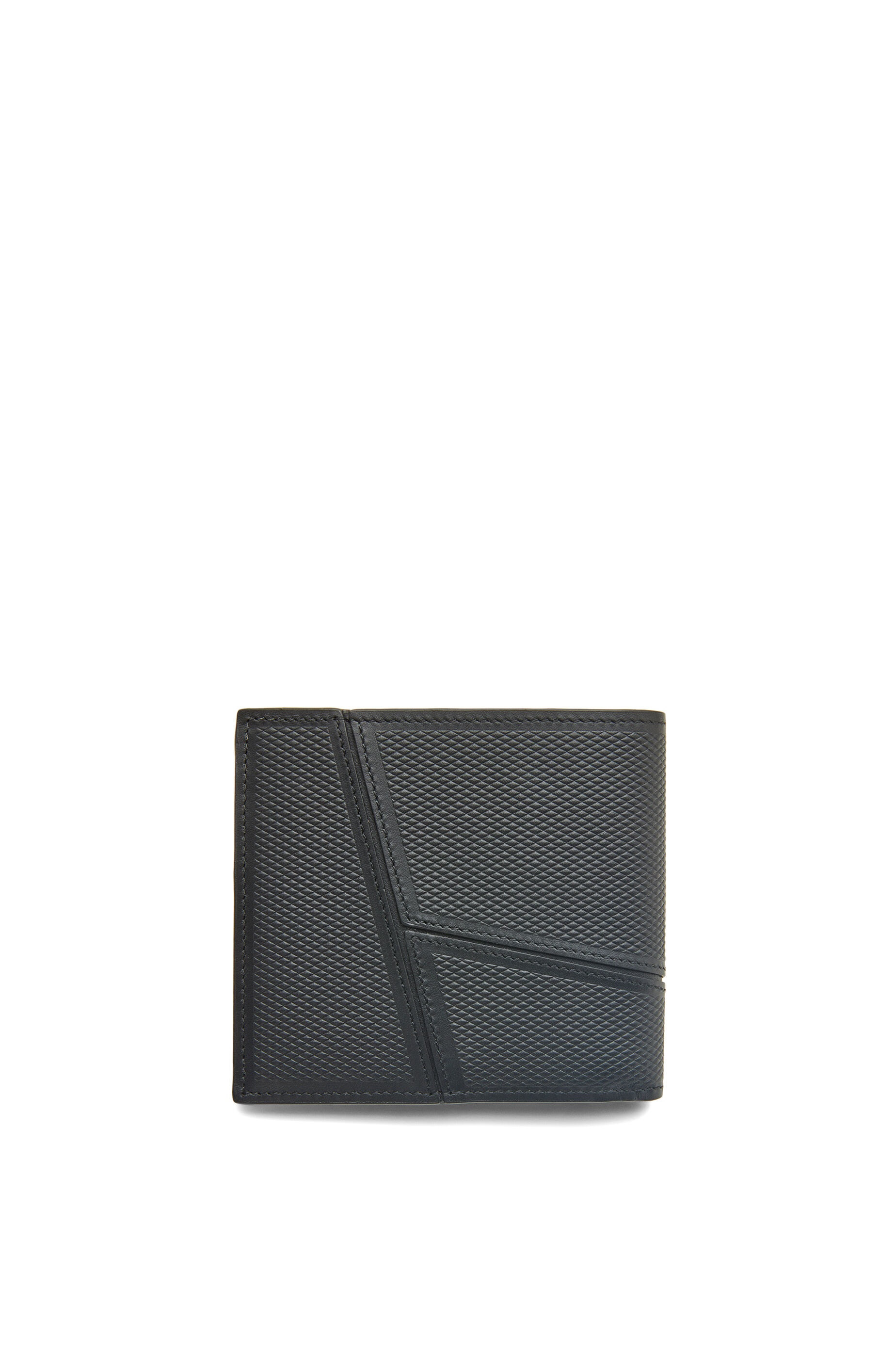 Puzzle bifold wallet in diamond calfskin - 4