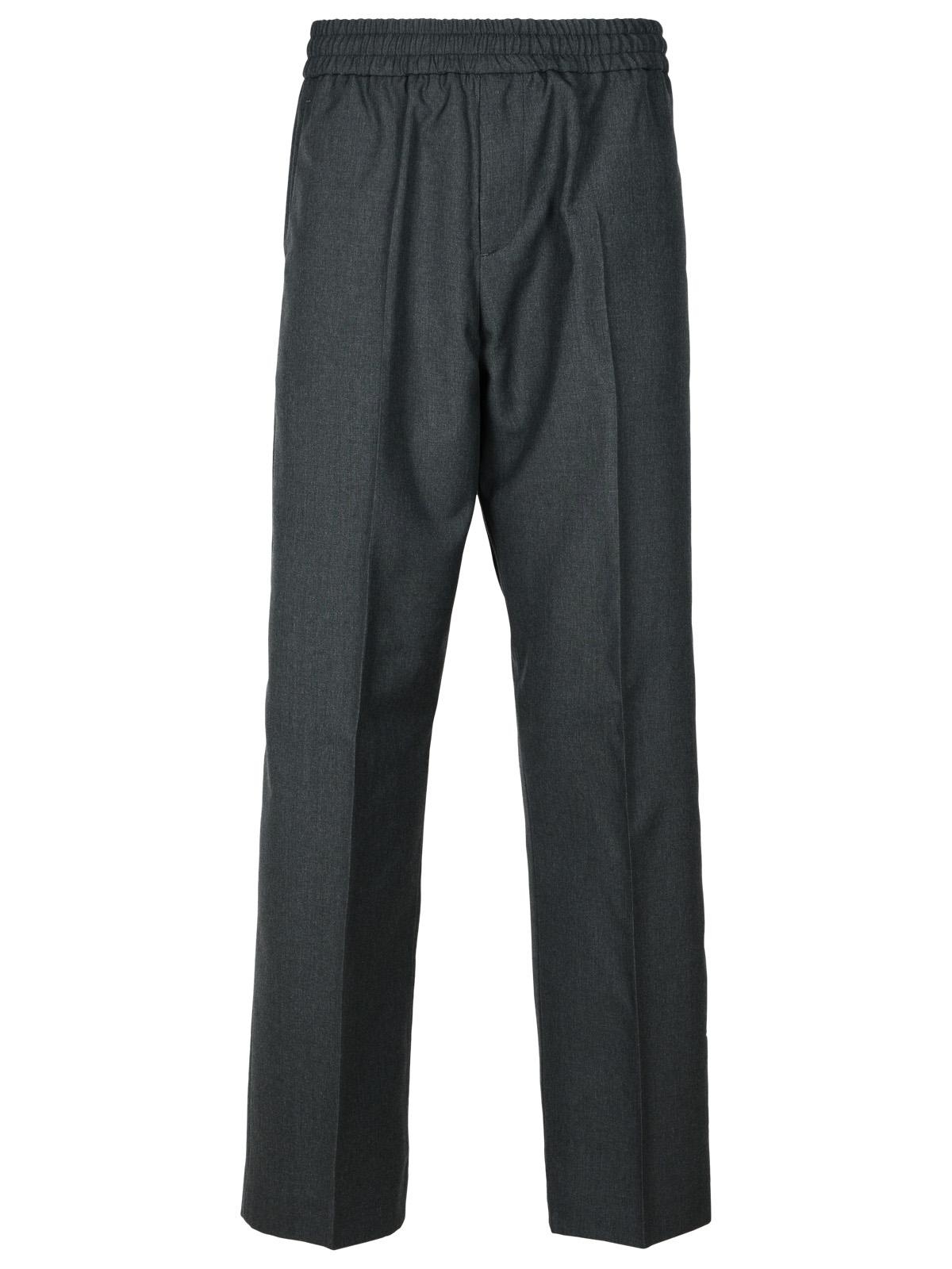 Golden Goose 'Lenny' Grey Virgin Wool Pants Man - 1