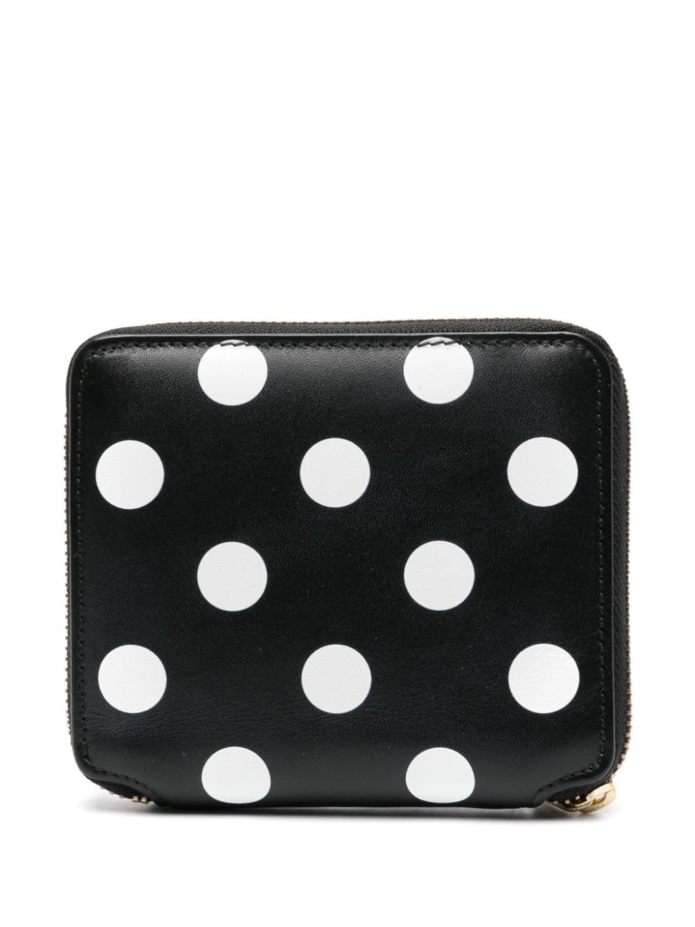 polka dot-print leather wallet - 2