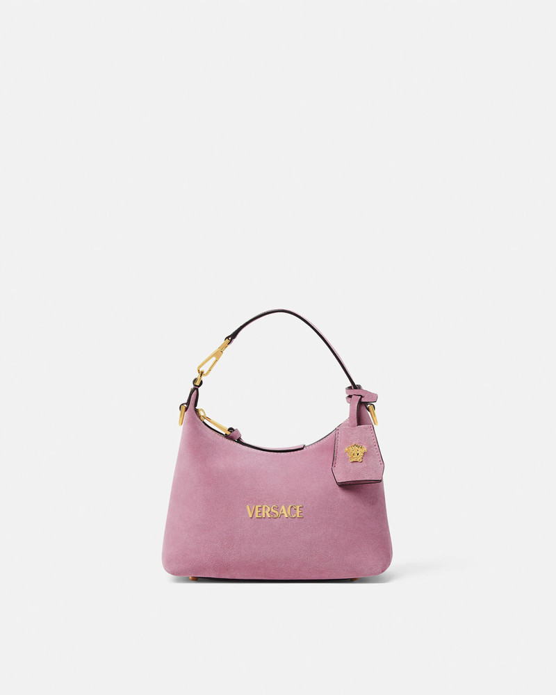 Versace Tag Suede Hobo Bag 1