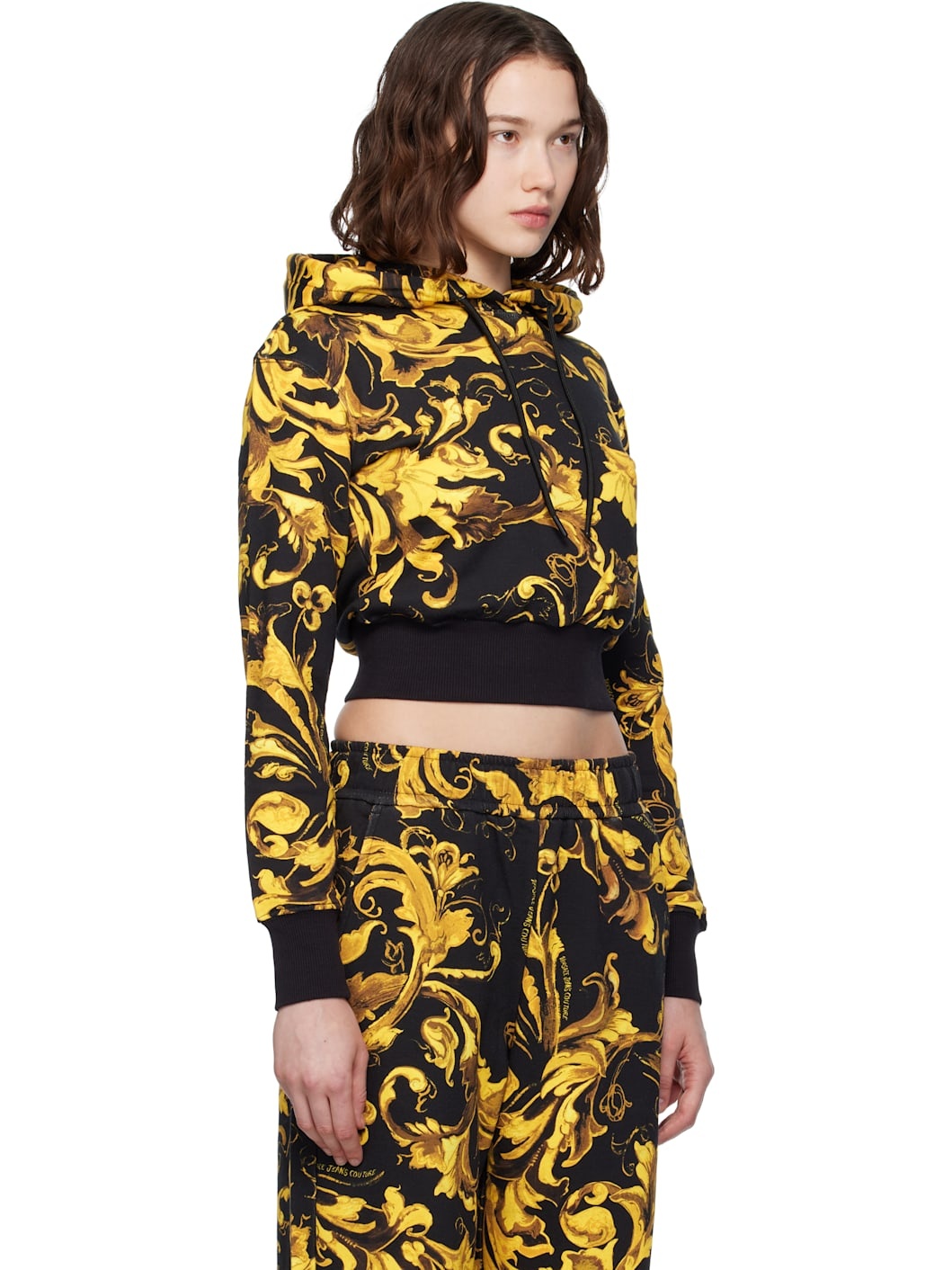 Black & Gold Barocco Hoodie - 2