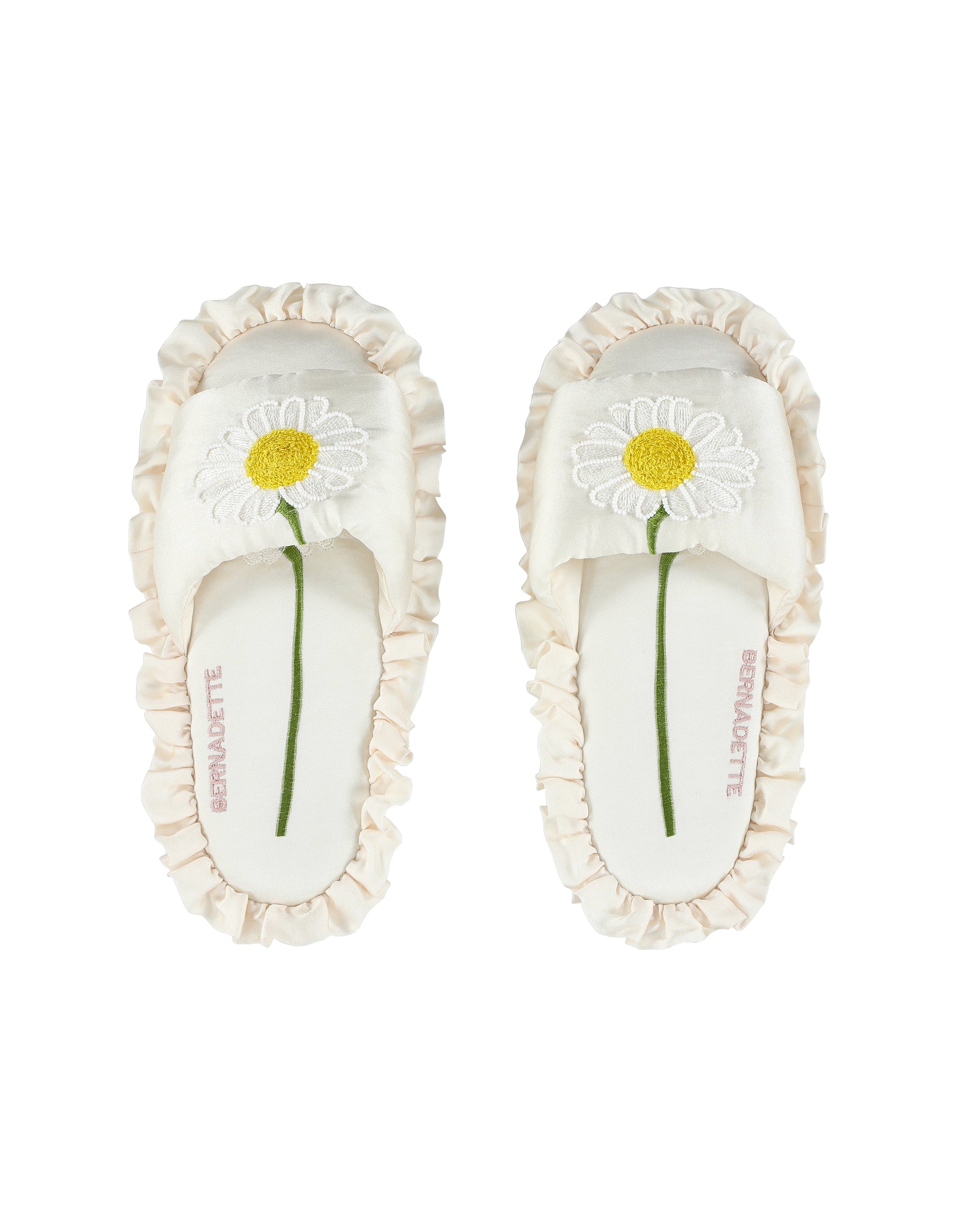 Silk Daisy Slippers - 1