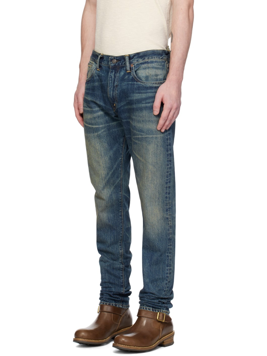 Indigo Slim Fit Jeans - 4