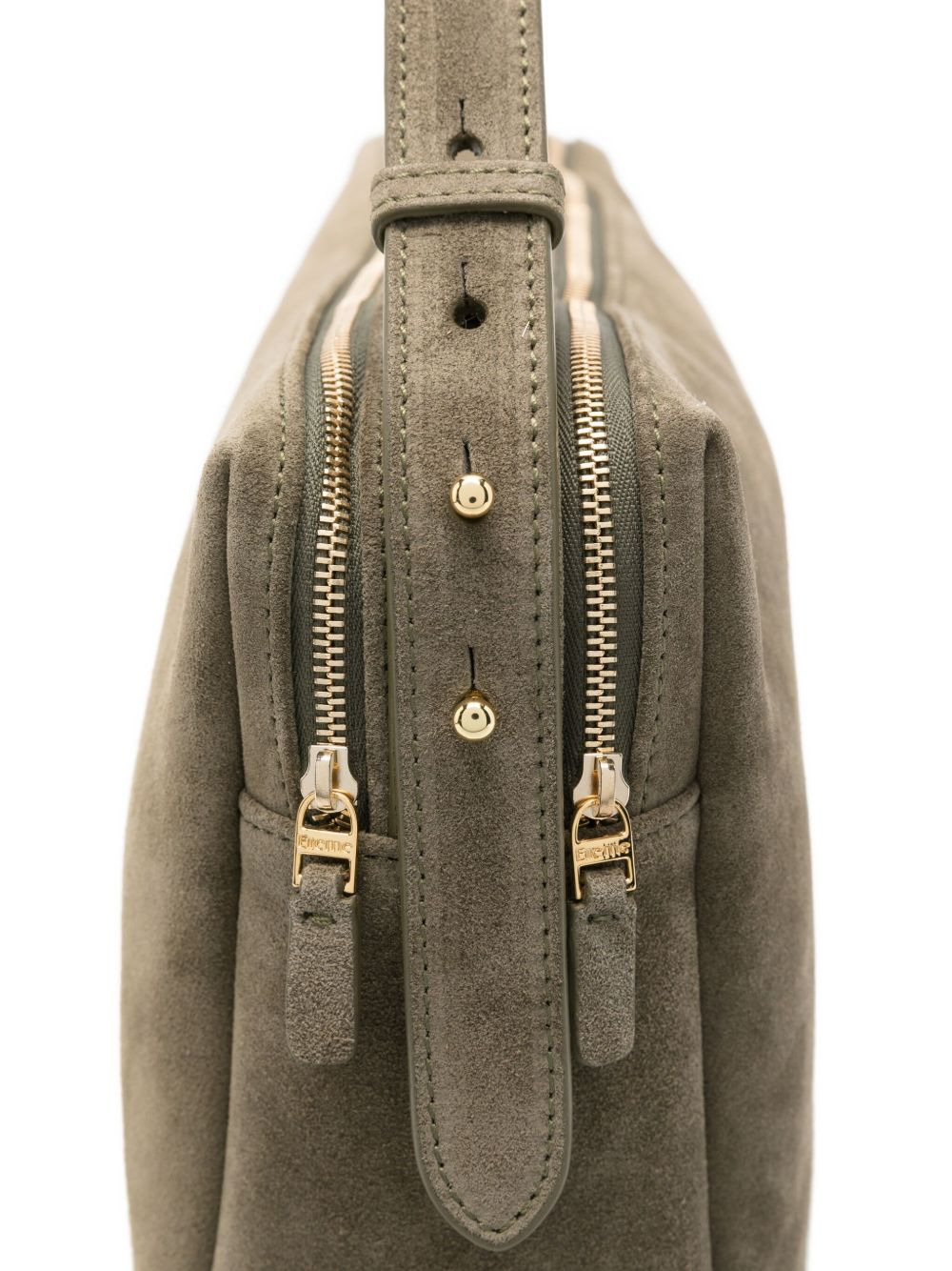 large Trousse suede zip-fastening shoulder bag - 4
