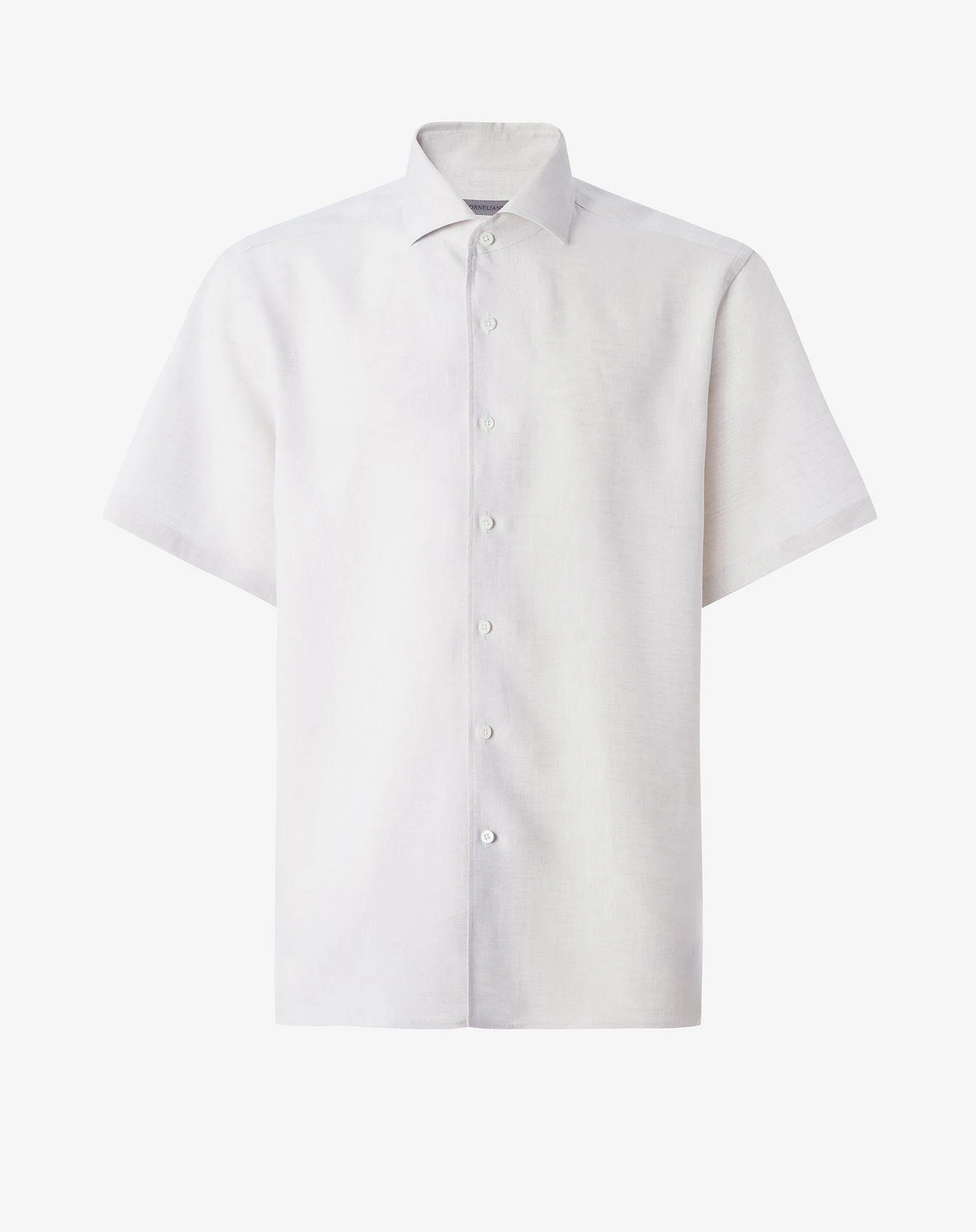 Grey chambray linen shirt - 1