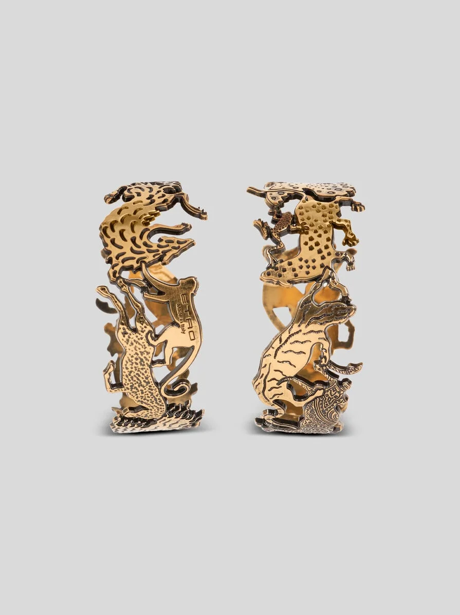 HOOP EARRINGS WITH ANIMALS - 1