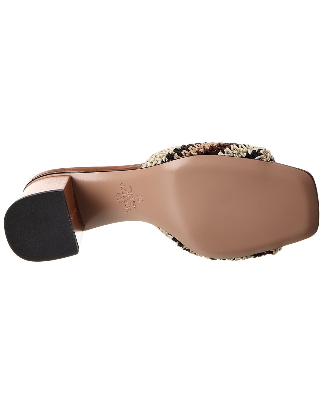 Valentino VLogo Signature 60 Woven & Leather Sandal - 4