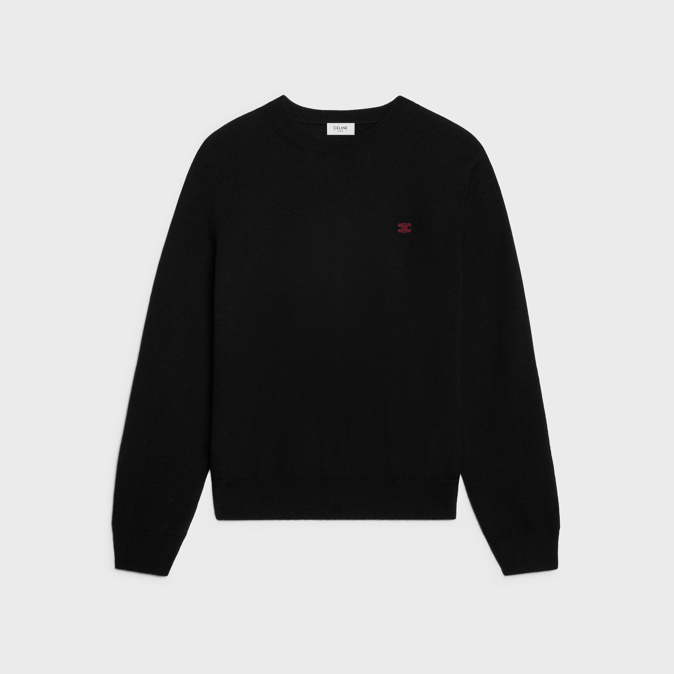 crewneck sweater IN fine wool - 1