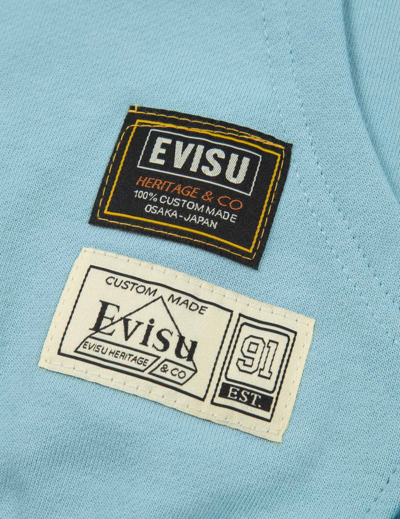 EVISU ASYMMETRIC TWO-TONE HOODED SWEATSHIRT outlook