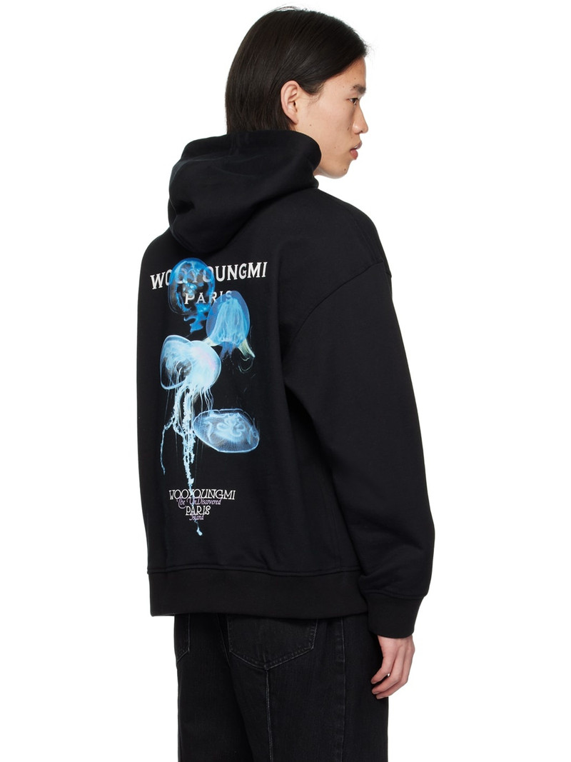 Black Luminous Jellyfish Hoodie 3