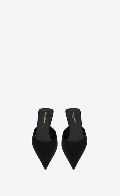 SAINT LAURENT barbara mules in satin crepe outlook