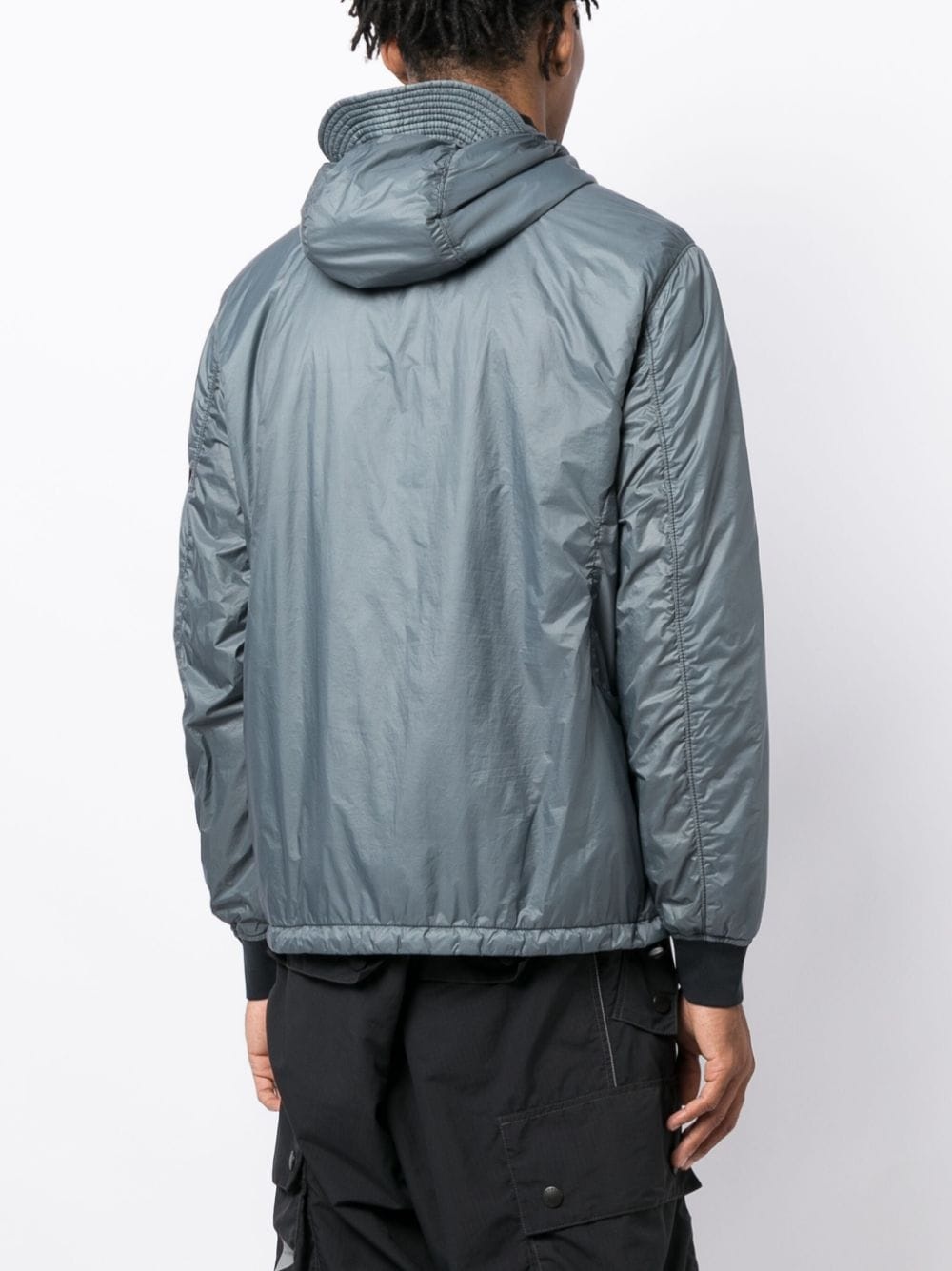 Compass-appliquÃ© hooded jacket - 4