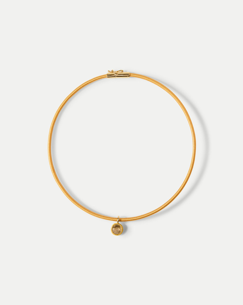 YELLOW CORD PENDANT NECKLACE 1