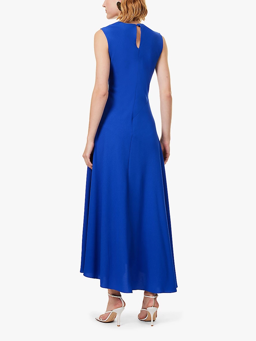 Alma cut-out draped crepe midi dress - 4