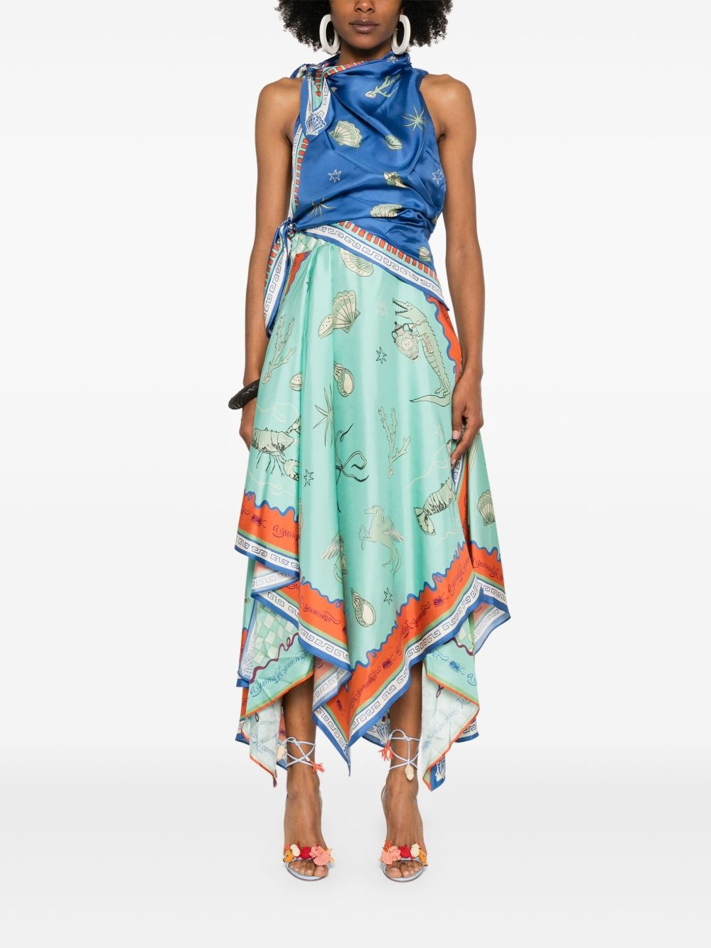Surrealist Summer Scarf dress - 2