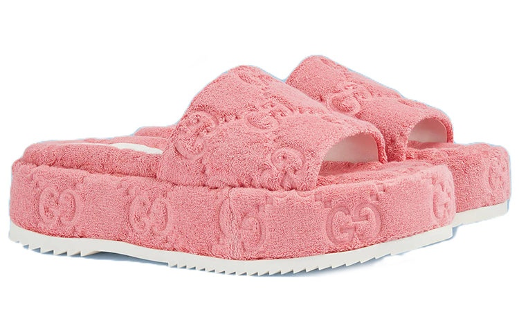 (WMNS) Gucci GG Platform Sandal 'Wild Rose' 700599-U2O00-5815 - 2