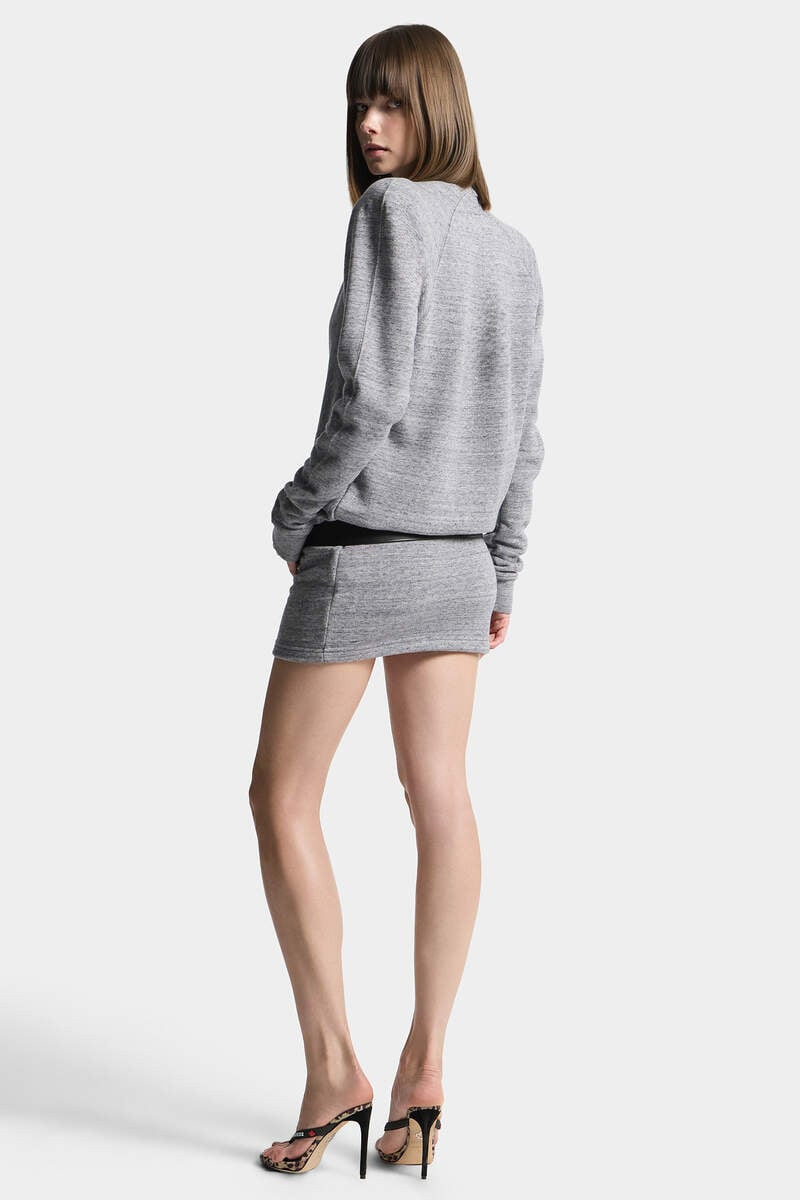 DEEP CUT JERSEY DRESS 4