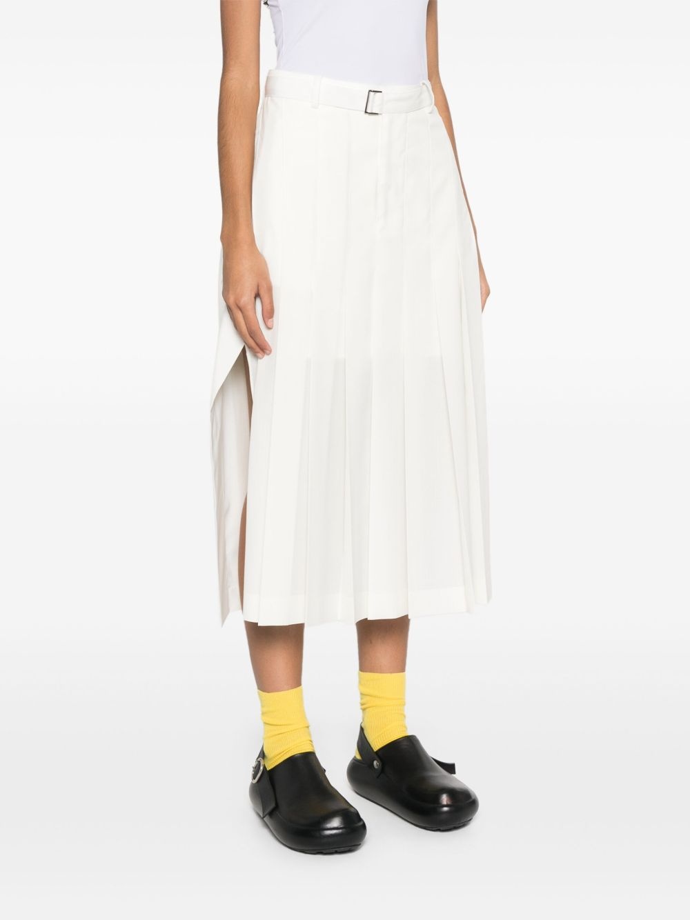 pleated midi skirt - 3
