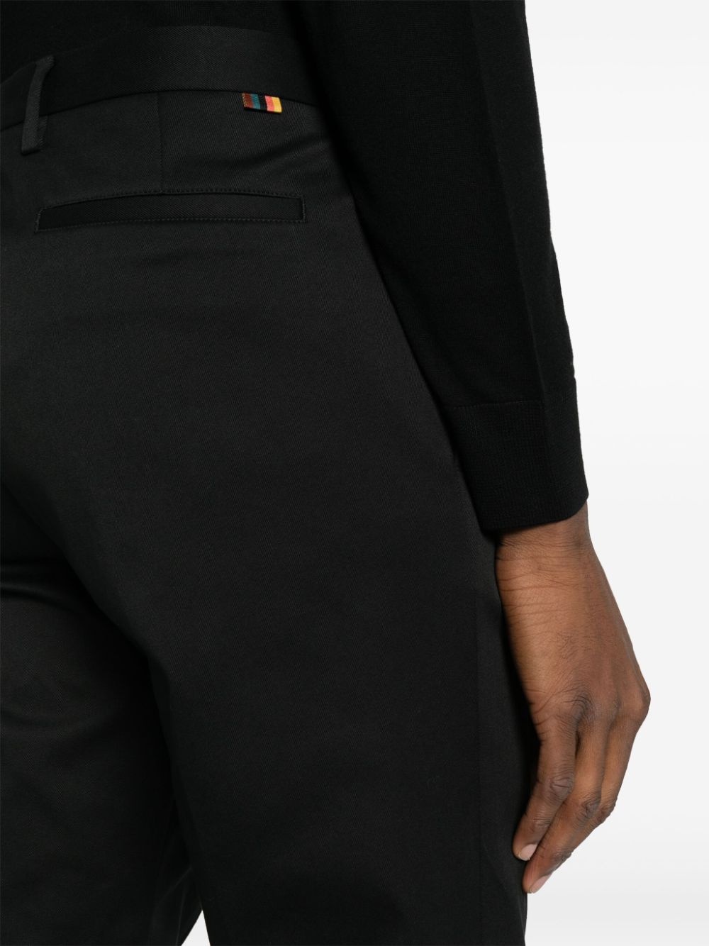 mid-rise slim-cut chino trousers - 5