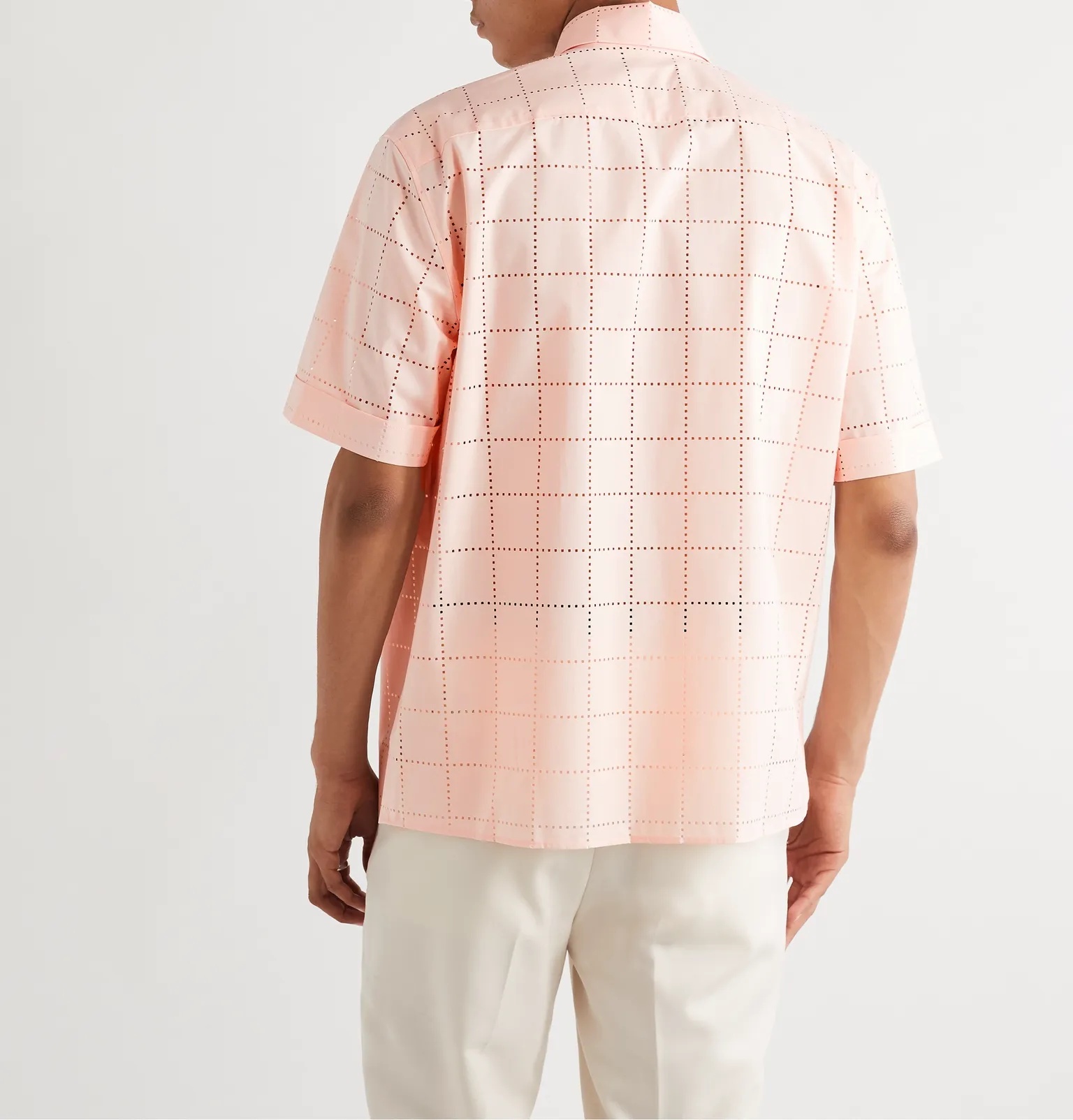 Perforated Cotton Shirt - 4