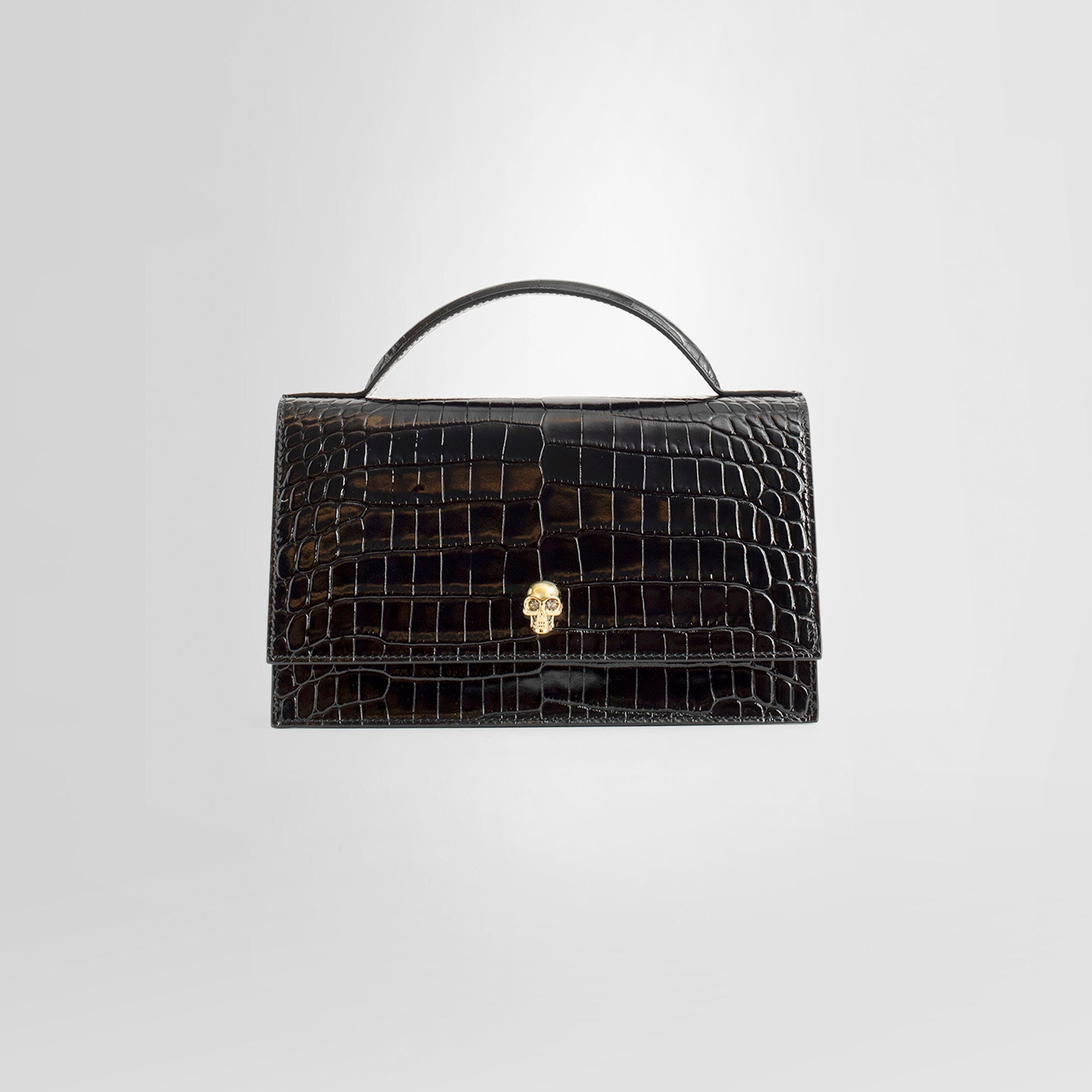 ALEXANDER MCQUEEN WOMAN BLACK TOP HANDLE BAGS - 8