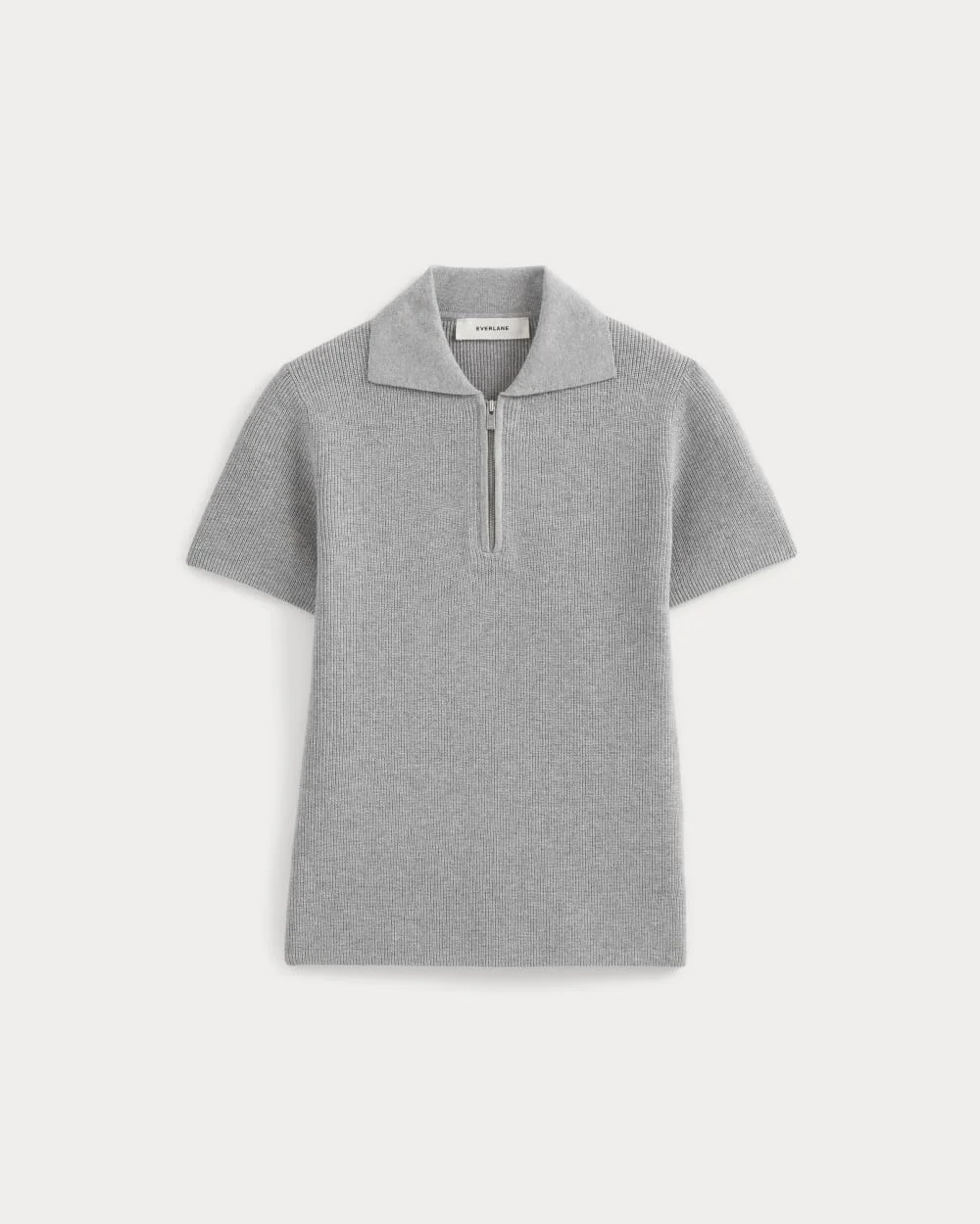 KNIT QUARTER-ZIP POLO - 1