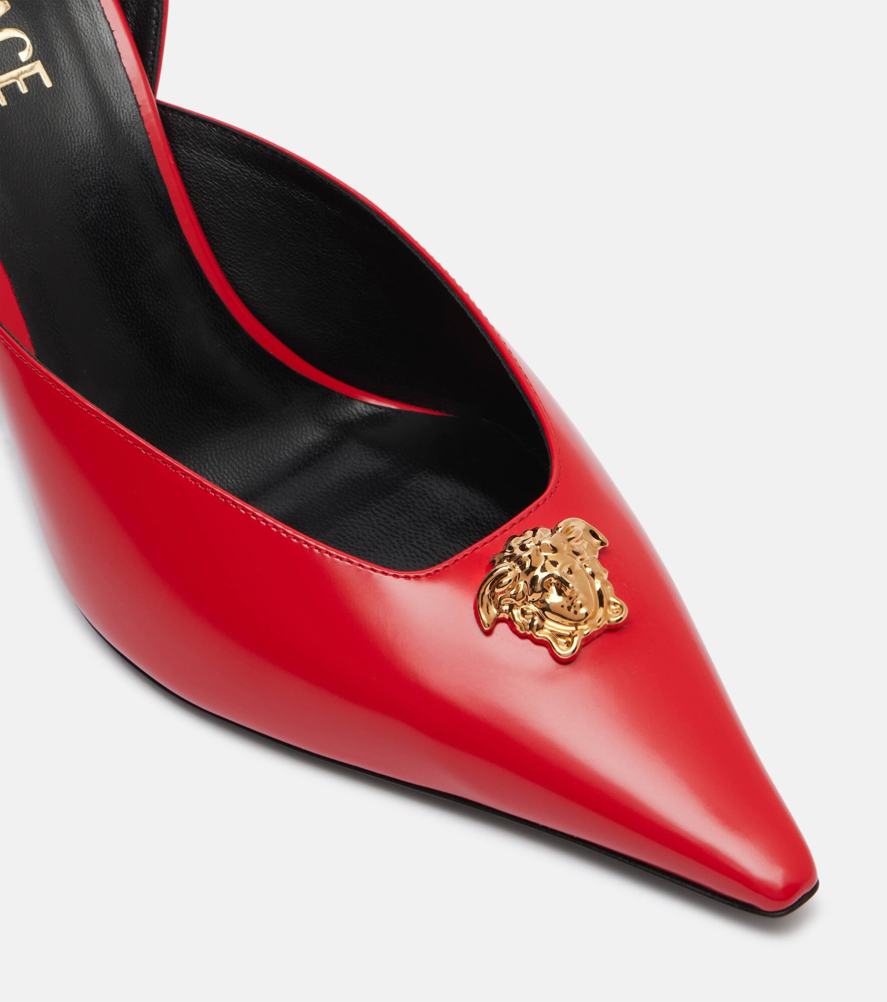 La Medusa 85 leather slingback pumps - 5