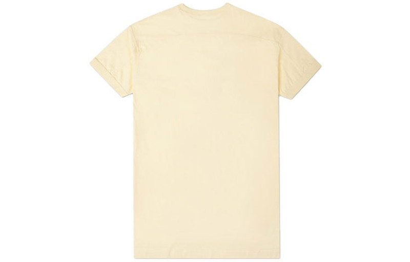 Converse Converse Logo Embroidered Loose Casual mid-length Short Sleeve 'Light Yellow' 10021721-A01 outlook