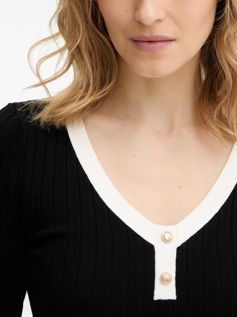 ribbed buttoned sweater 4